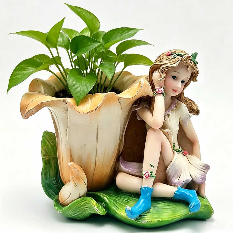 Potsticker Mold - แจกัน Tulip Succulent แม่พิมพ์ซิลิโคน DIY เรซิ่นยิปซั่มเดสก์ท็อปสุภาพสตรีแต่งหน้าผู้ถือปากกาเครื่องมือตกแต่ง