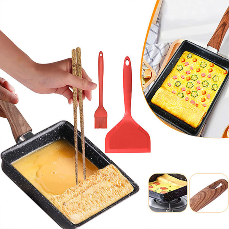 Egg Waffle Pan - Tamagoyaki ไข่เจียวญี่ปุ่น PAN Nonstick ไข่กระทะ Skillet
