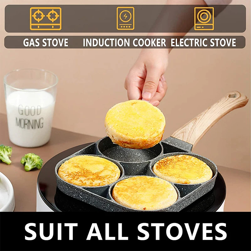 กระทะทอดไข่แพนเค้ก 4 ช่อง สำหร - Egg Waffle Pan บทวิจารณ์และราคา