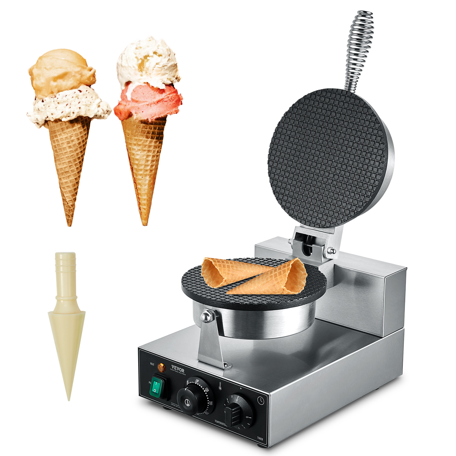ซูซ์บายเครื่องทำโคนไอศกรีมไฟฟ้ - Waffle Cone Maker บทวิจารณ์และราคา