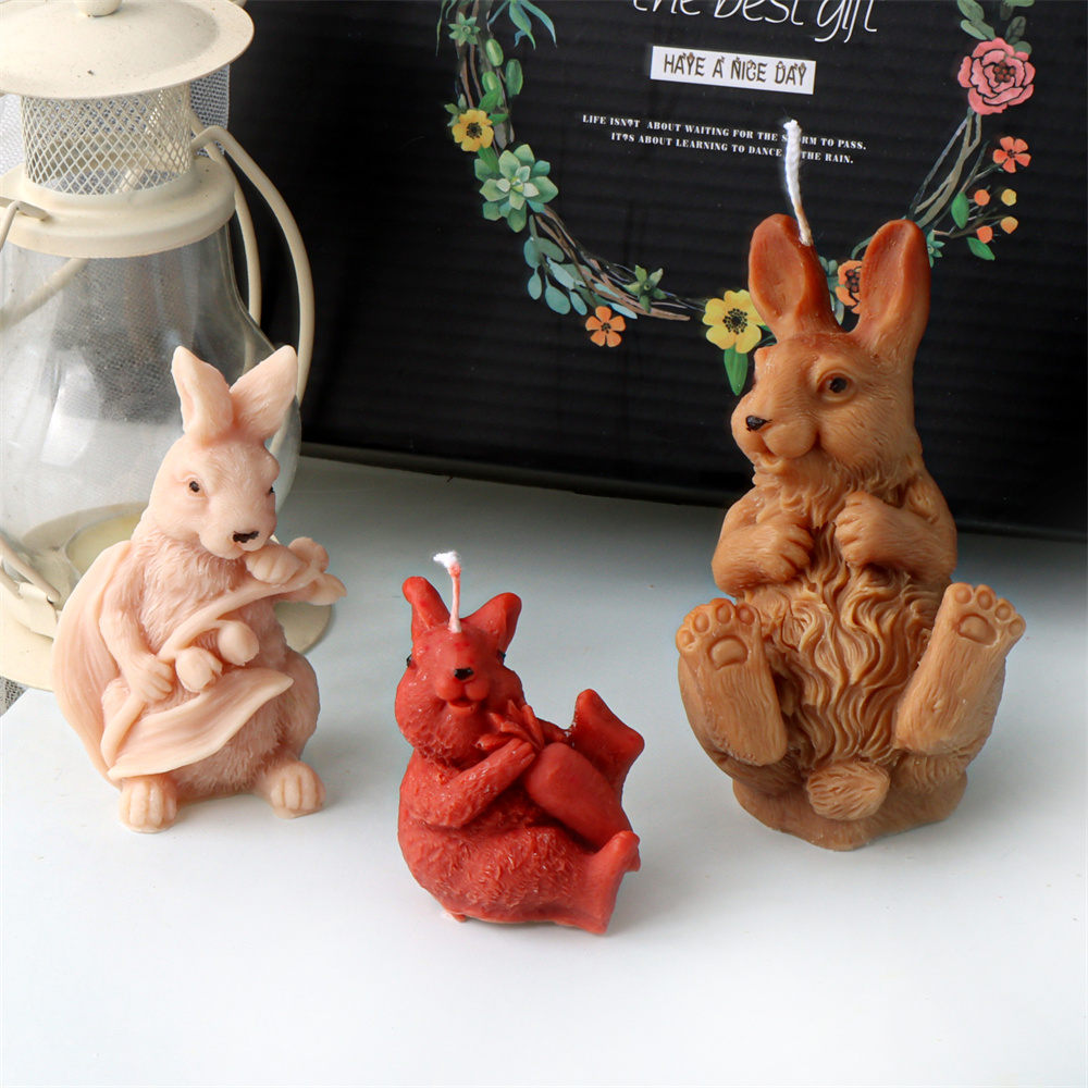 3D ดอกไม้กระต่ายเทียนแม่พิมพ์ซ - Bunny Cake Mold บทวิจารณ์และราคา